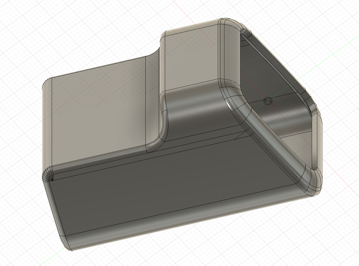 A CAD render of a protective case or sleeve for JetKVM.