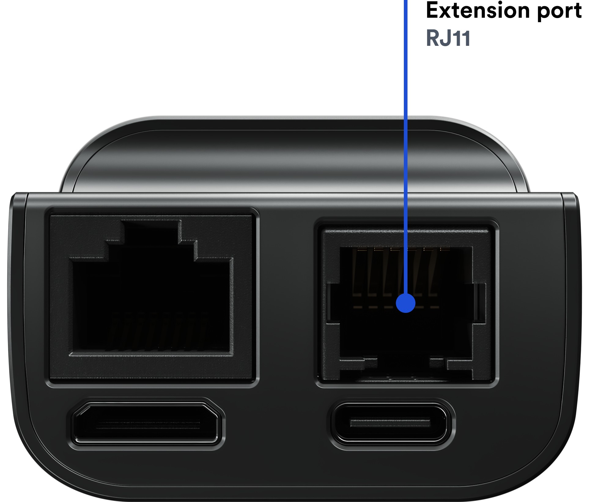 Back of JetKVM device