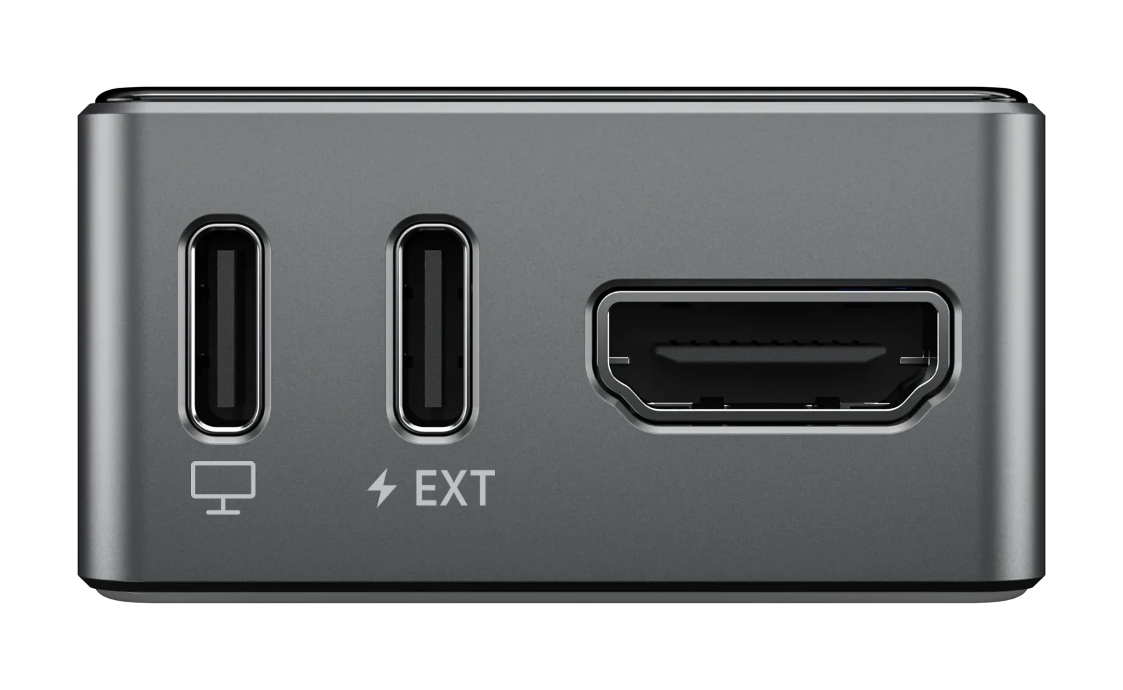 Back of the JetKVM Mini W, with two USB-C ports and HDMI